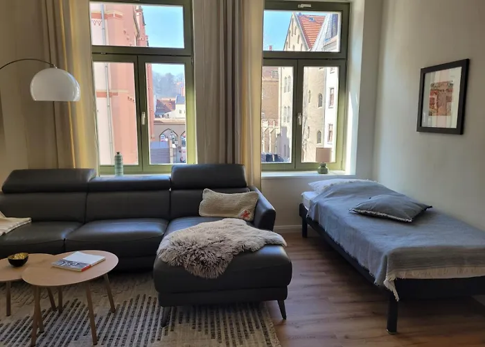Cosel Apartment Altstadt Radfahrer Balkon