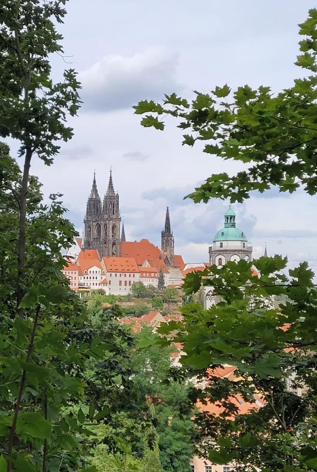 Cosel Altstadt Radfahrer Balkon * Meissen