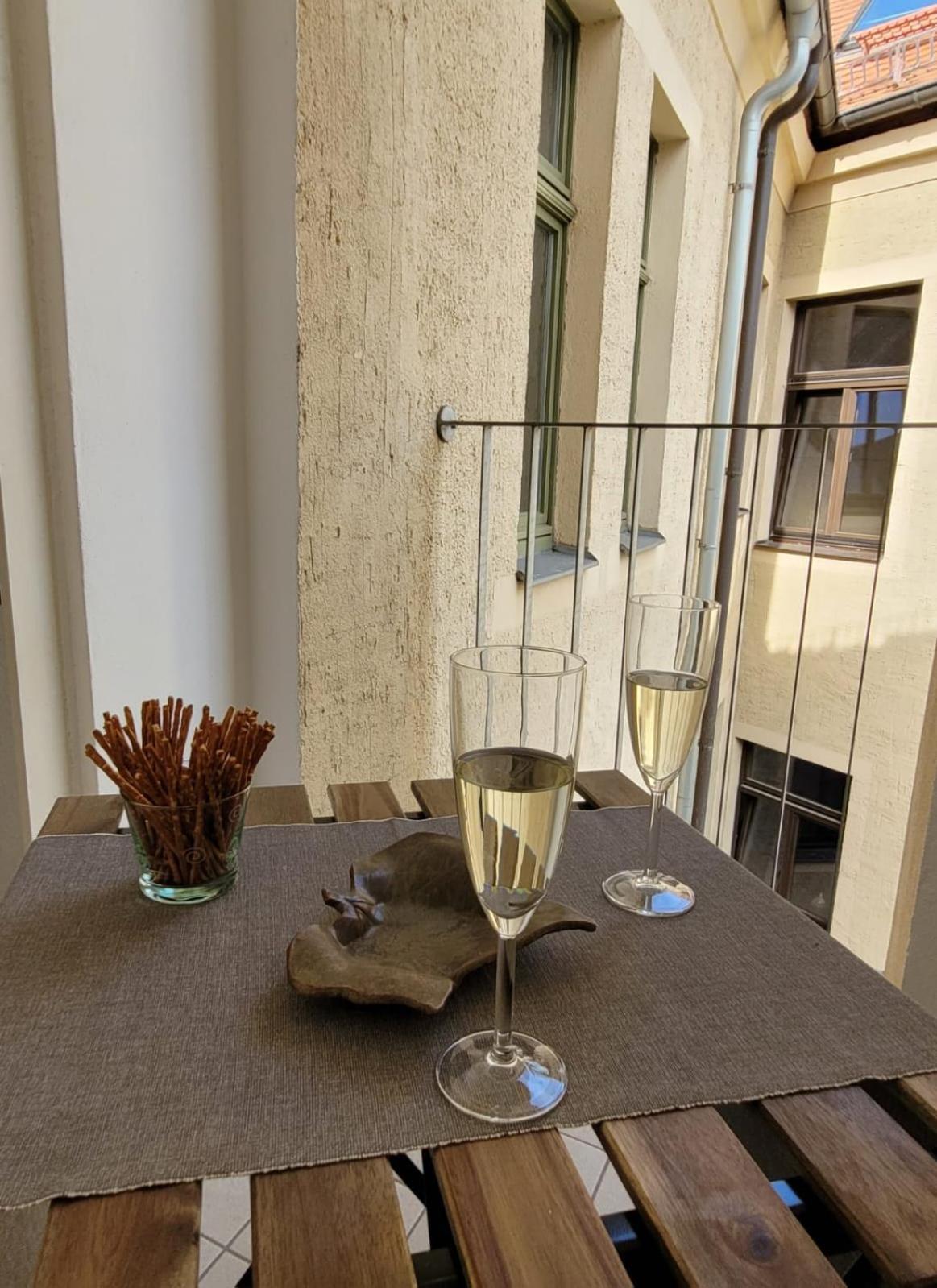 Apartment Cosel Altstadt Radfahrer Balkon *