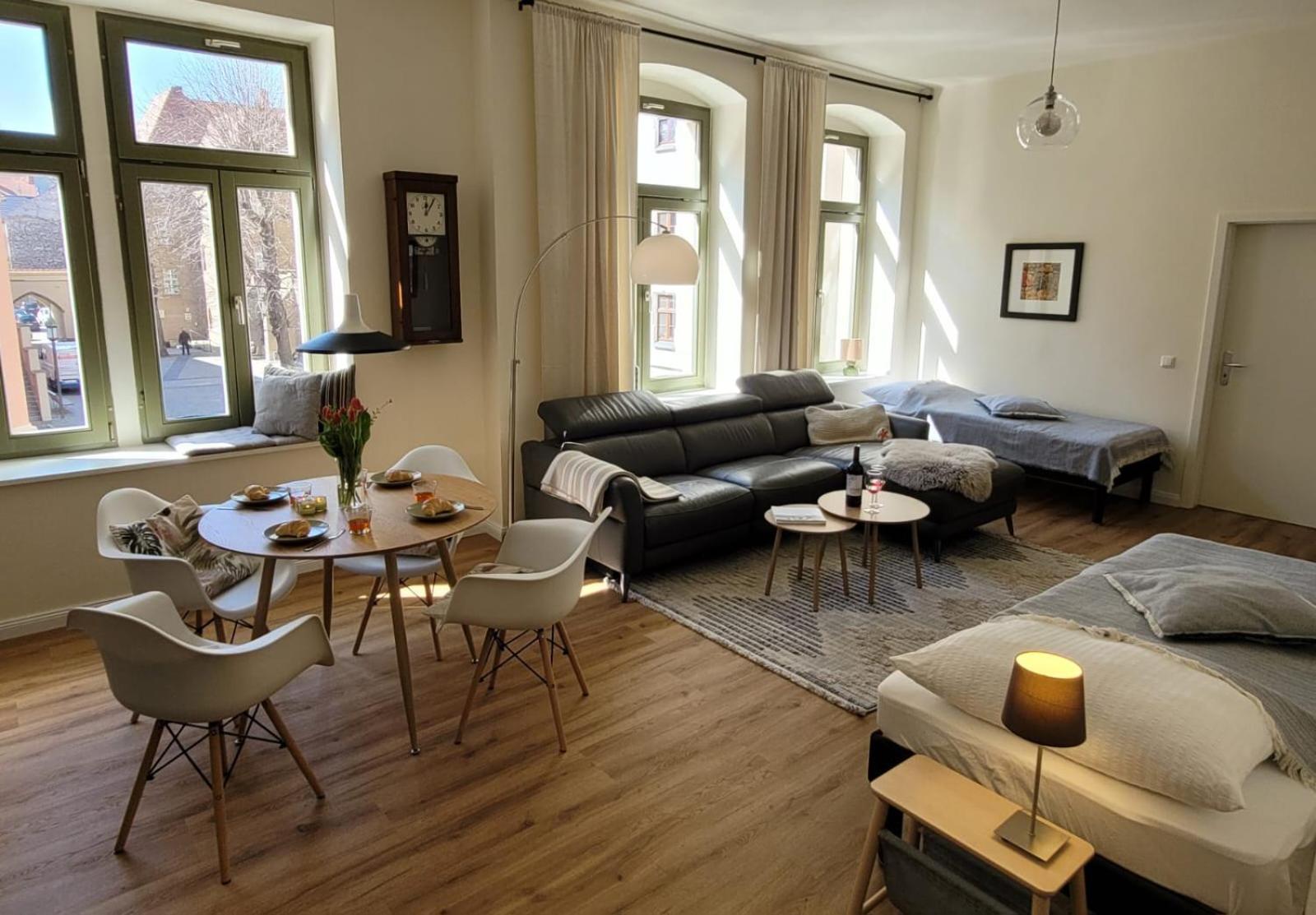 Cosel Altstadt Radfahrer Balkon Apartment