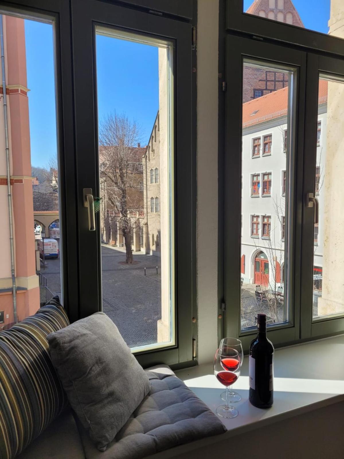 Apartment Cosel Altstadt Radfahrer Balkon